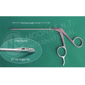 Arthroscopy punch forceps 15° Up Angled Tip