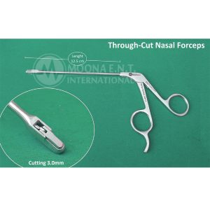 Straight ENT Through-Cut Sinus Punch Forcep
