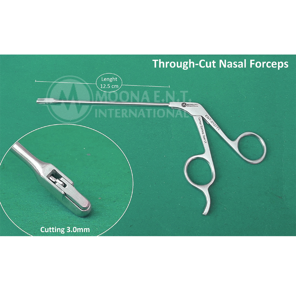 Straight ENT Through-Cut Sinus Punch Forcep