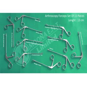 Arthroscopic Arthroscopy MISC Forceps Set Of 11 Pcs Orthopedics