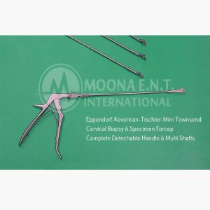 Baby Tischler Rotating Cervical Biopsy Punch Forceps, 25cm Lenght With 4 Shafts