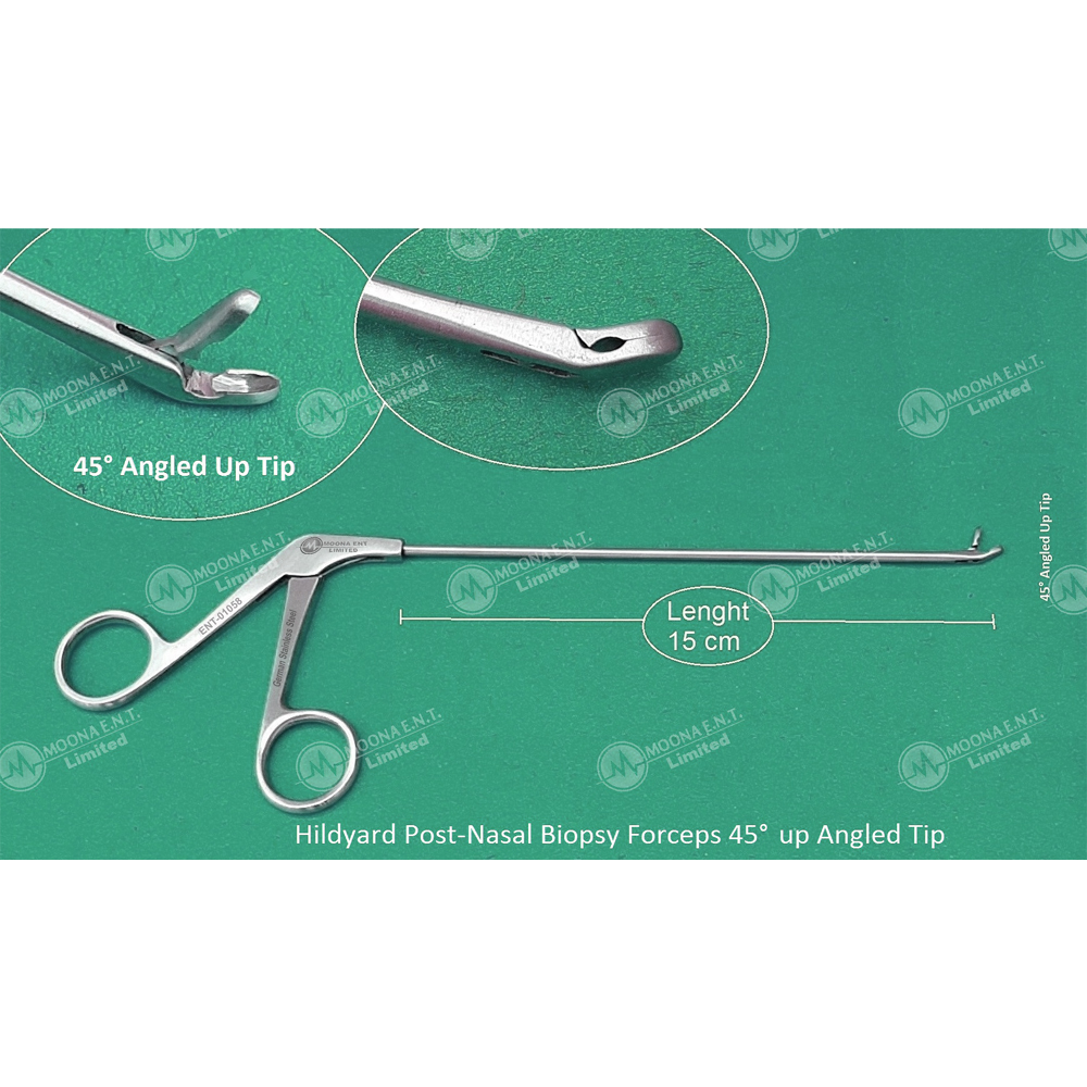 ENT Biopsy Cup Forceps 45° Angled Up Tip