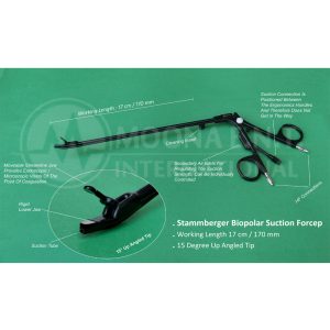 STAMMBERGER Bipolar Suction Forcep, With Cord 3 meter