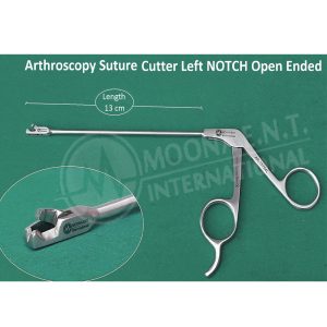 Arthroscopy FIBER-TAPE Cutter Forceps Open Ended LEFT NOTCH