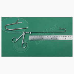 Alligator Grasping Forceps W/Cleaning Insert, 20cm Length & 180° Back-Turned Jaw