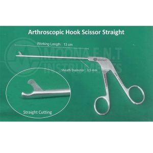 Arthroscopic Hooked Scissor Straight With Loop Handle