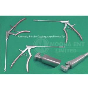 ENT Rosenberg Esophagoscopy Forceps Tip With Rotation 360° Feature
