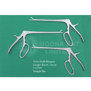 Ferris Smith Rongeur Set Of 3 Piece, 45° Up Tip, Length 8", Bite 1mm, 2mm, 3mm