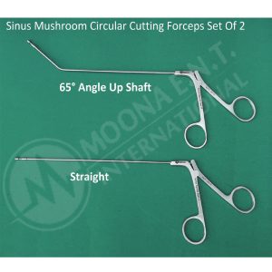 Sinus Mushroom Circular Cutting ENT Forceps, 2 Pieces