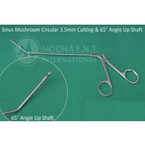 Sinus Mushroom Circular 3.5mm Cutting ENT Forceps 65° Up Angle