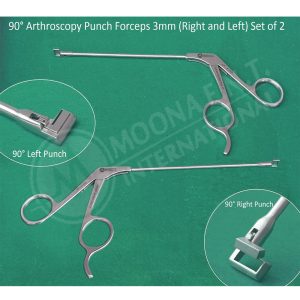 Arthroscopy Punch 90° Right & Left Tips Forceps 2 Pieces