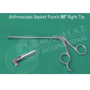 Arthroscopy Basket Punch Forcep 90° Left Punch Tip
