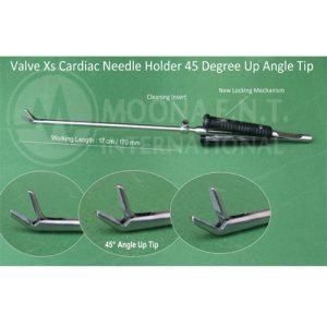Valve Cardiac surgery Needle Holder 45° Up cardiology surgery instruments