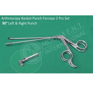 Arthroscopy Forceps Set Of 2 Pieces 90° Right/Left Punch Tips Orthopedic surgery