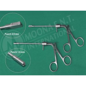 Antrum Sinus Punch Forceps Back-Biting Rhinology ENT Set of 2, Rotatation 360°