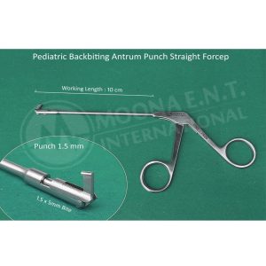 Pediatric Back-Biter Punch Forceps Straight