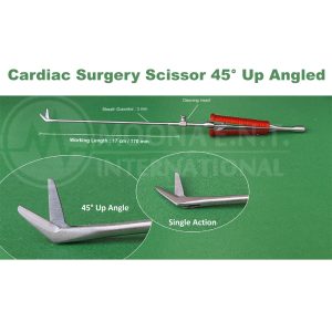Valve Xs Cardiac surgery Instruments Scissor Forceps 45° Up Angled