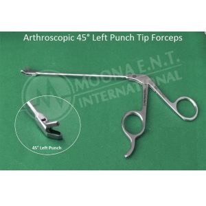 Arthroscopic Punch Forceps – 45° Left Curve Tip Orthopedic surgery