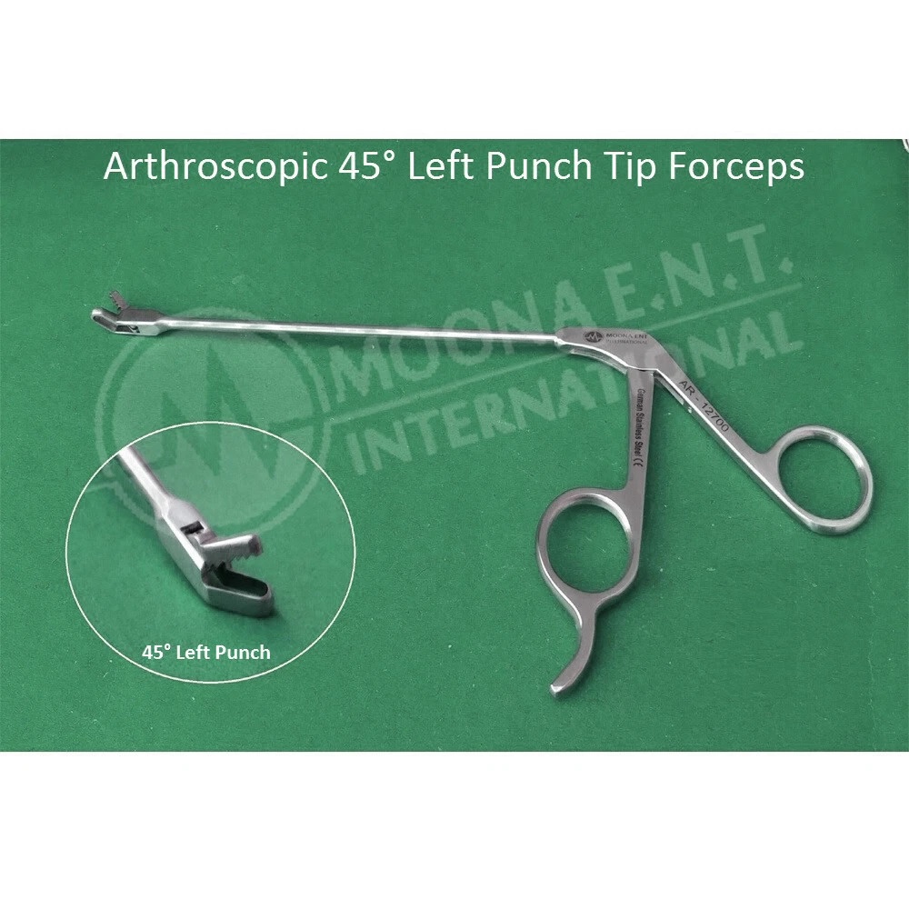 Arthroscopic Punch Forceps – 45° Left Curve Tip Orthopedic surgery
