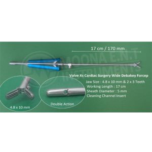 Valve Xs Cardiac Surgery Debakey Wide Jaw Forcep
