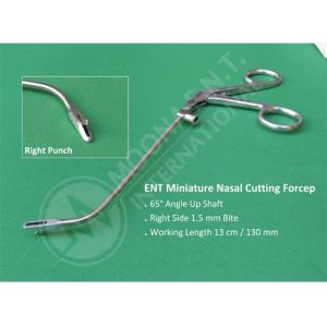 ENT Miniature Frontal Sinus Nasal Forceps, Right Side punch 1.5mm