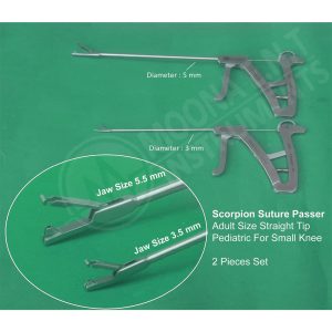 Orthopedic Surgery Instruments Scorpion Suture Passer ADULT & PEDIATRIC