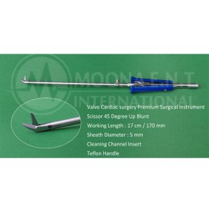 Valve Xs Cardiac surgery Scissor 45° Up, Premium Quality Surgical Instruments