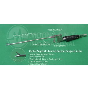 Cardiac Surgery Instrument Bayonet & 360° Rotatable Scissor Forcep,Neuro Surgery