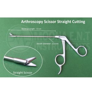 Arthroscopy Straight Cutting Scissor Forceps Orthopedics Surgical Instruments