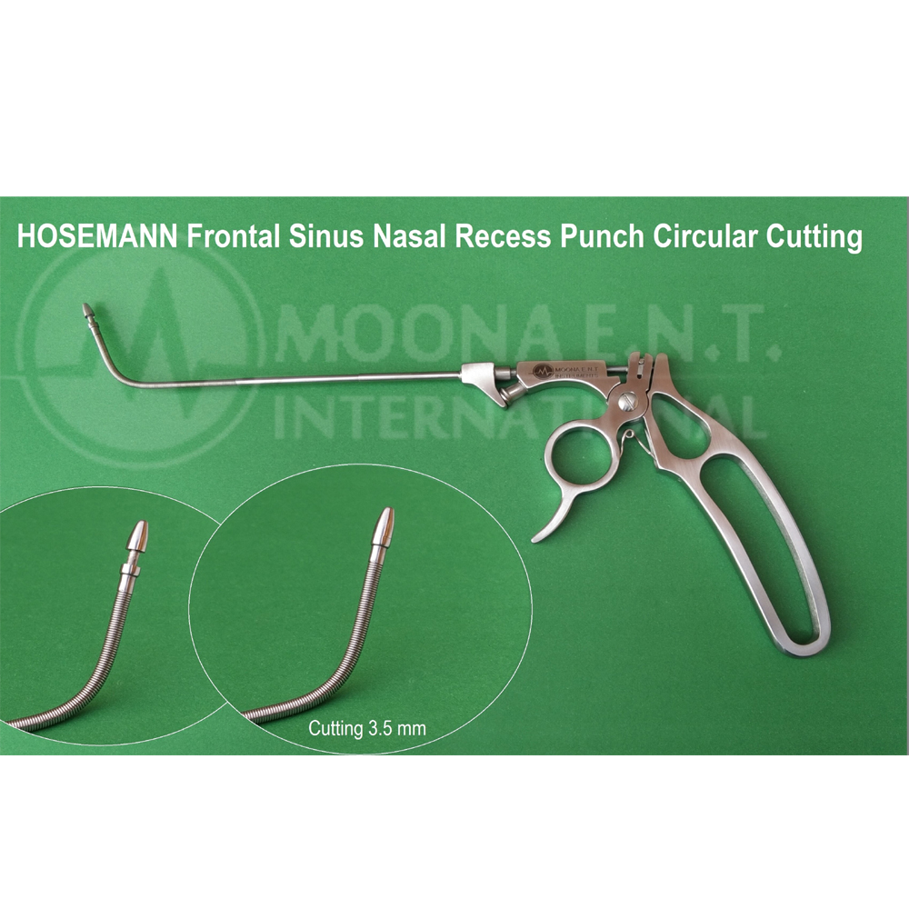 Hoseman Frontal Sinus Nasal Recess Punch Circular Cutting, Otolaryngology Surgeons