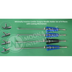 ValveGate MICS TC Needle Holder 5mm × 17cm – With Locking Mechanism 4 pieces