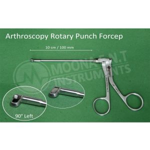 Arthroscopy Rotary Punch Forceps 90° Left Tip, Length 10cm Orthoprdics Surgery