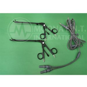 Stammberger Biopolar Suction Forceps 2 Pcs, 15° & 45° Angle Up Tips With 1 Cord