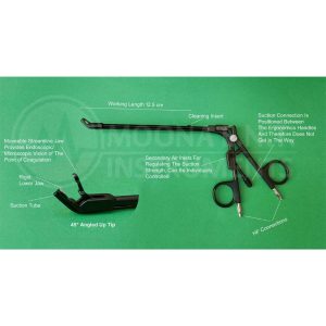 STAMMBERGER Bipolar Suction Forcep 45 Degree Angle Up Tip