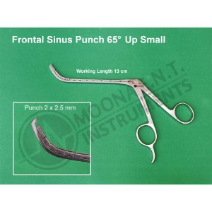 Nasal Endoscopy Instrument Frontal Sinus Punch Rongeur 65° Up Angle Shaft